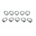 10 Pc 3/8" Hot Dipped Galvanized Eye Nut with 1/2"-13 UNC Tap 2,250 Lbs WLL