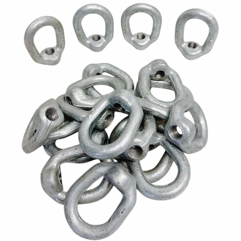 20 Pc Hot Dipped Galvanized 1/2" Eye Nut with 5/8"-11 UNC Tap 3,600 Lbs WLL