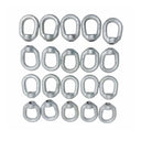 20 Pc Hot Dipped Galvanized 1/2" Eye Nut with 5/8"-11 UNC Tap 3,600 Lbs WLL