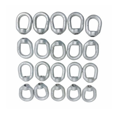 20 Pc Hot Dipped Galvanized 1/2" Eye Nut with 5/8"-11 UNC Tap 3,600 Lbs WLL