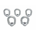 5 Pc Hot Dipped Galvanized 1/2" Eye Nut with 5/8"-11 UNC Tap 3,600 Lbs WLL