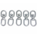 1/4" galvanized eye to eye marine swivel, 850 lbs load capacity