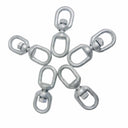 1/4" galvanized eye to eye marine swivel, 850 lbs load capacity