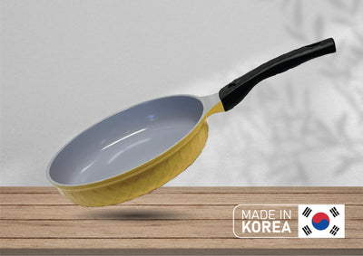 10" Ceramic Coating Interior and Exterior Cooking Frying Pan, Made In Korea