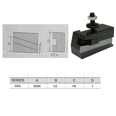 #7 OXA Universal Parting Blade Tool Holder Type 250-007 with 4° Blade Angle