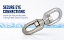 316 Stainless Steel Drop Forged Mil-Spec Eye Eye Swivel
