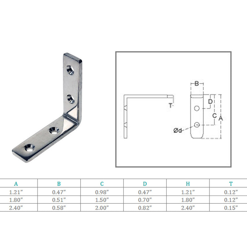 Marine Boat Rectangle Angle Plate Stainless Steel T316 Rigging Lifting