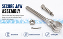 4 Pcs Non-Magnetic T316 Stainless Steel 3/8" Drop Forged Turnbuckle Jaw RIGHT HAND Thread 1,200 Lbs WLL