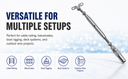 Marine T316 Stainless Steel 3/16" Cable Deck Toggle & Swageless Turnbuckle