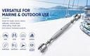 Marine T316 Stainless Steel 5/8" Jaw & Jaw Pipe Turnbuckle 2,800 lbs WLL Rigging