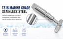Stainless Steel T316 Marine Swageless Drop Pin For 1/8", 3/16" Cable Wire Boat Rope