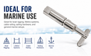 Stainless Steel T316 Marine Swageless Drop Pin For 1/8", 3/16" Cable Wire Boat Rope