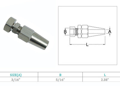 Marine Boat Swageless Receiver Stainless Steel T316