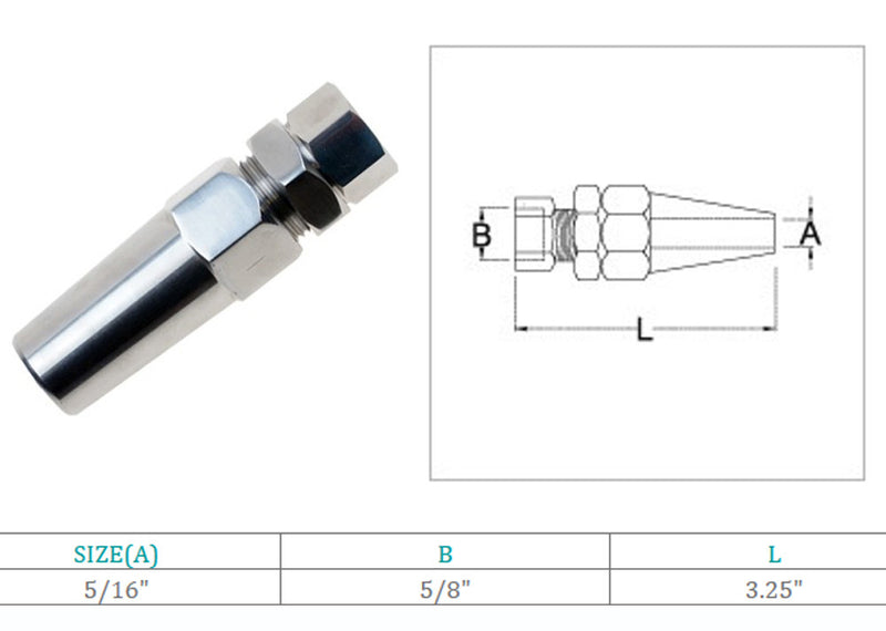 Marine Boat Swageless Receiver Stainless Steel T316