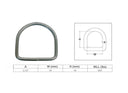 Marine Boat Stainless Steel D-Ring D Ring Welded Yacht Sailing