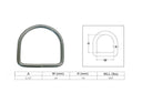 Marine Boat Stainless Steel D-Ring D Ring Welded Yacht Sailing