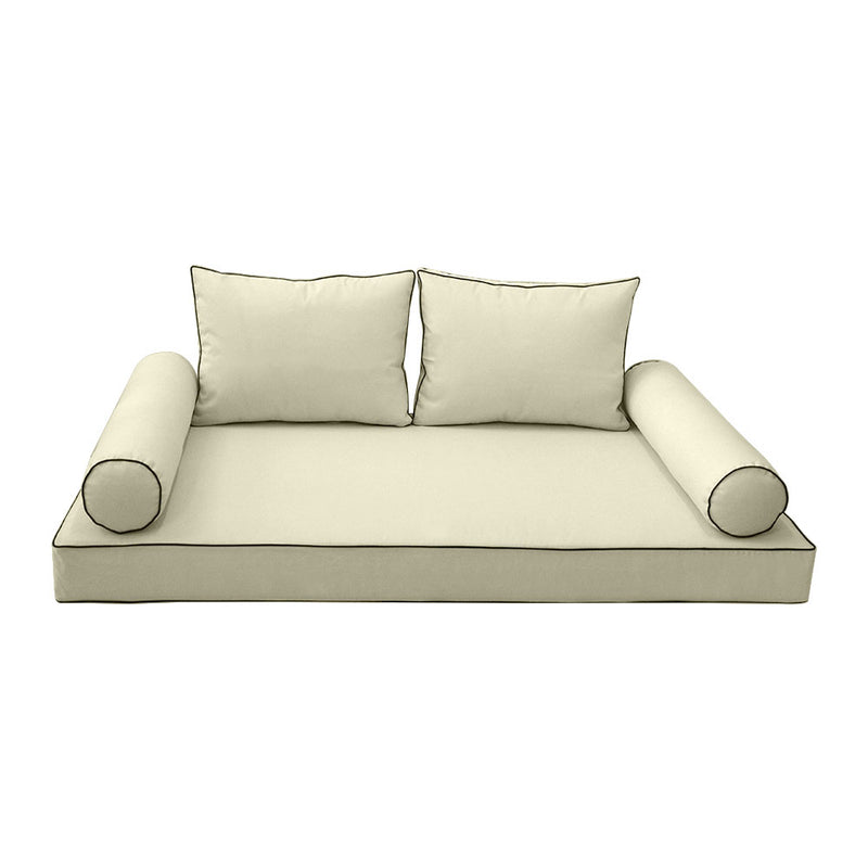 Model-1 QUEEN SIZE Daybed Mattress Bolster Pillow Cushion Outdoor COVER ONLY