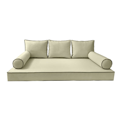 Model-3 QUEEN SIZE Daybed Mattress Bolster Pillow Cushion Outdoor COVER ONLY