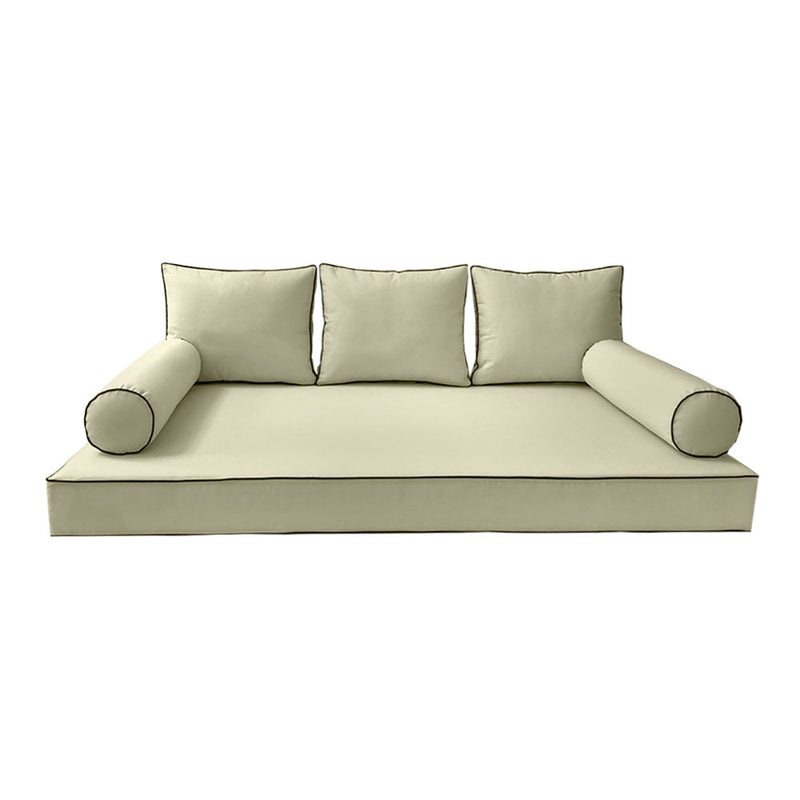 Model-3 QUEEN SIZE Daybed Mattress Bolster Pillow Cushion Outdoor COVER ONLY