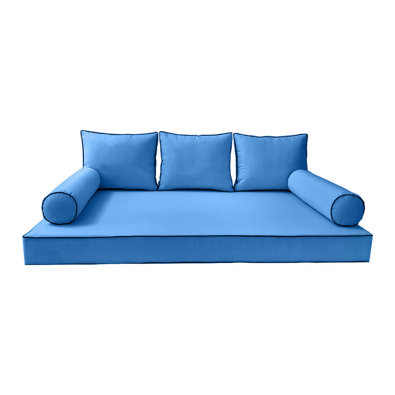 Model-3 QUEEN SIZE Daybed Mattress Bolster Pillow Cushion Outdoor COVER ONLY