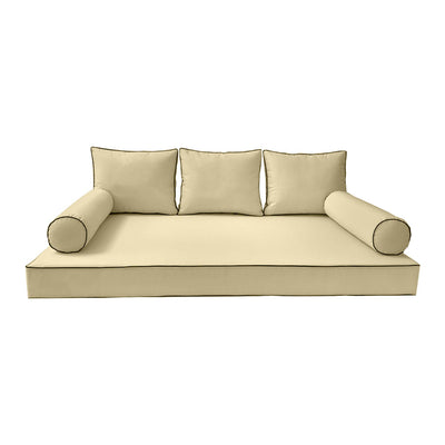 Model-3 QUEEN SIZE Daybed Mattress Bolster Pillow Cushion Outdoor COVER ONLY