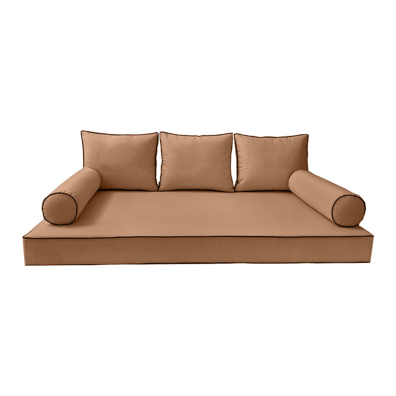 Model-3 QUEEN SIZE Daybed Mattress Bolster Pillow Cushion Outdoor COVER ONLY