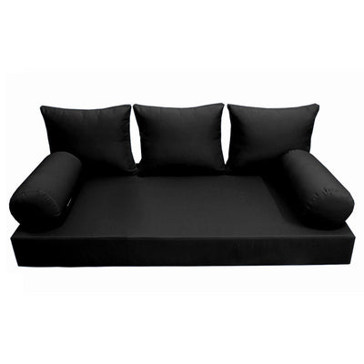 Model-3 QUEEN SIZE Daybed Mattress Bolster Pillow Cushion Outdoor COVER ONLY