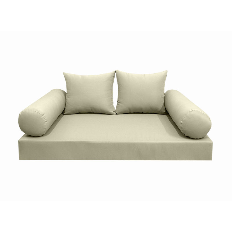 Model-4 QUEEN SIZE Daybed Mattress Bolster Pillow Cushion Outdoor COVER ONLY