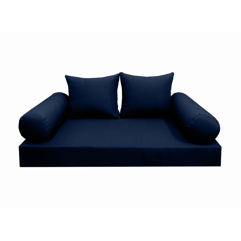 Model-4 QUEEN SIZE Daybed Mattress Bolster Pillow Cushion Outdoor COVER ONLY