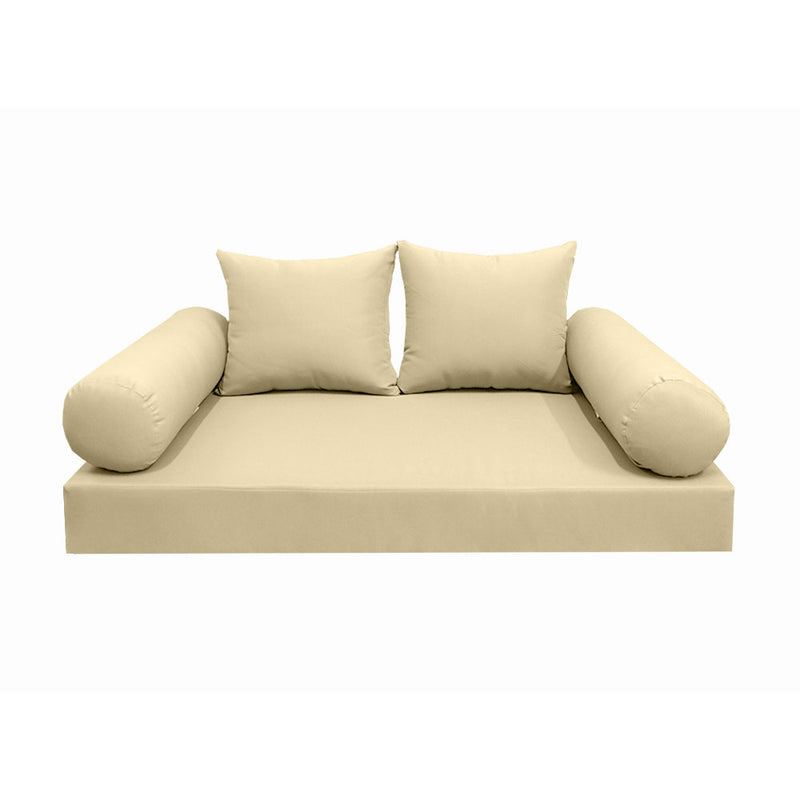 Model-4 QUEEN SIZE Daybed Mattress Bolster Pillow Cushion Outdoor COVER ONLY