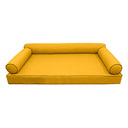 Model-6 Twin Size (75" x 39" x 6") Outdoor Daybed Mattress Bolster Backrest Cushion Pillow |COVERS ONLY |