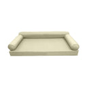 Model-6 Twin Size (75" x 39" x 6") Outdoor Daybed Mattress Bolster Backrest Cushion Pillow |COVERS ONLY |