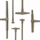 6 Pc Precision Telescoping Gauge Set, 5/16" to 6" T-Bore Hole Gauges with Storage Pouch for Inside Diameter Measurement