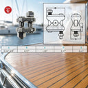 Marine Boat T316 Stainless Steel Fist Clip Wire Rope Clip, Drop Forged Cable Clamp for Rigging, Railing, Dock - PACK 4