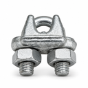Marine Wire Rope Clip Cable Clamp, Drop Forged Galvanized Cable Clamp for Rigging, Rope Loops, and Outdoor Use - PACK 2