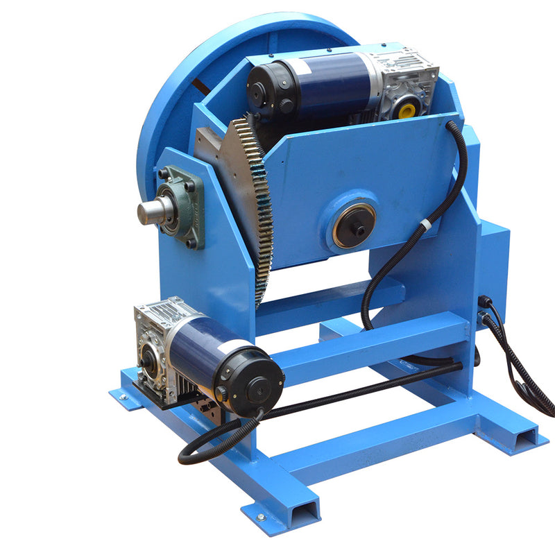 12" Chuck  + 550-1100 LBS Welding Positioner Rotary Table Tilt 0-45-90 110V/400W