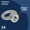 4 PC 7/8'' T316SS Lifting Eye Nut Boat Marine With 5,800 LBS Capacity UNC Tap