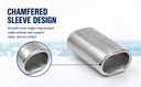 10 Pcs Marine T316 Stainless Steel 3/32" Oval Sleeve Crimping Wire Rope Cable Clip Tube Fitting Connector