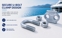 1-1/4" Heavy Duty Wire Rope Clip – Hot Dip Galvanized Drop Forged Cable Clamp for Rigging & Securing