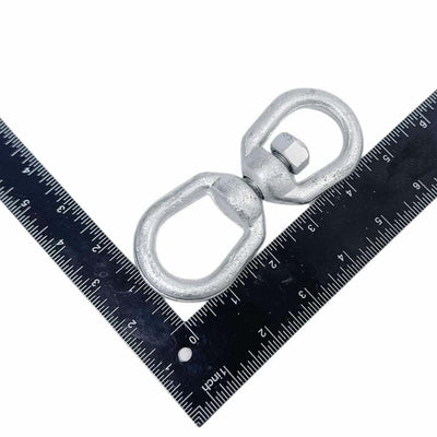 4 Pcs Hot Dipped Galvanized 3/8" Eye Eye Swivel Marine Mooring 2,250 Lbs WLL