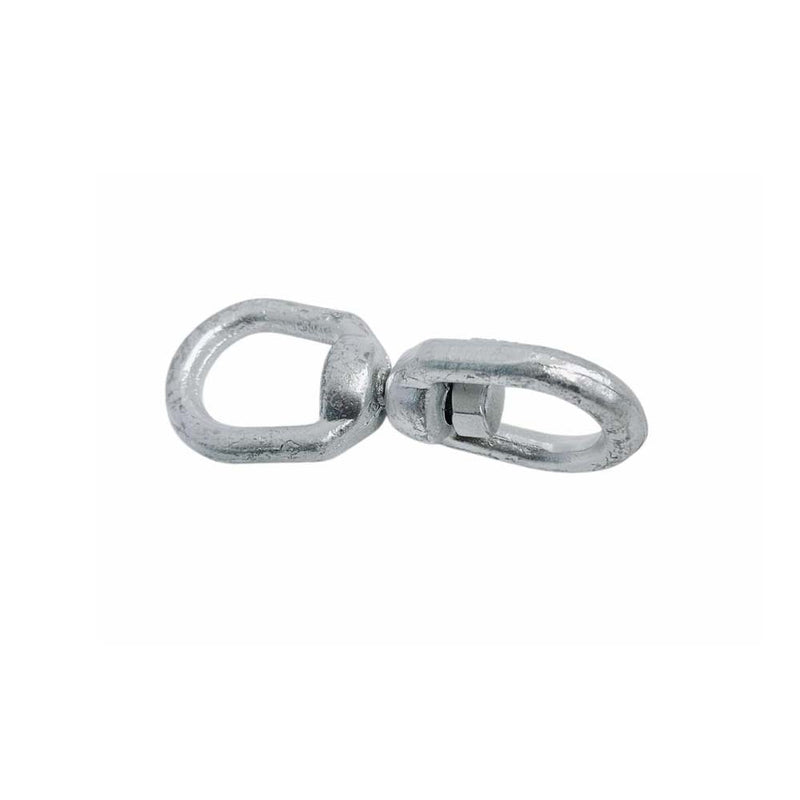 Hot Dipped Galvanized 3/8" Eye Eye Swivel Marine Mooring 2,250 Lbs WLL