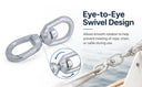1" Eye & Eye Swivel for Marine Boats – Hot Dipped Galvanized Mooring Connector, 12,500 lbs WLL Eye & Eye Swivel