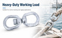 1-1/2" Eye & Eye Swivel for Marine Boats – Hot Dipped Galvanized Mooring Connector, 45,200 lbs WLL Eye & Eye Swivel