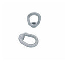 2 Pc 5/16" Hot Dipped Galvanized Eye Nut with 3/8"-16 UNC Tap 1,250 Lbs WLL