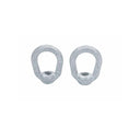 2 Pc 5/16" Hot Dipped Galvanized Eye Nut with 3/8"-16 UNC Tap 1,250 Lbs WLL