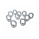 10 Pc 1/4" Hot Dipped Galvanized Eye Nut with 5/16"-18 UNC Tap