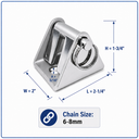 T316 Stainless Steel Anchor Chain Stopper Marine Boat Chain Lock for Chain, Anchor Stop with Locking Pawl