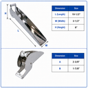 T316 Stainless Steel Anchor Bow Roller – Marine Boat Anchor Roller for Docking, Yacht & Rigging Systems