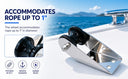 6-1/2" x 1-7/8" T316 Stainless Steel Anchor Bow Roller – Marine Boat Roller for Docking & Anchor Control