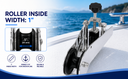 9-5/8" x 4" T316 Stainless Steel Anchor Bow Roller – Marine Boat Roller for Docking, Anchoring & Deck Mount